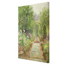 The Garden Path Stretched Canvas Prints