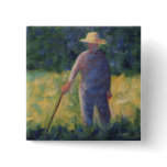 The Gardener - Georges Seurat buttons
