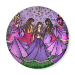The Gathering of Belly Dancers in Purple magnets