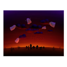 The Gathering Storm (Halloween Night) Postcard