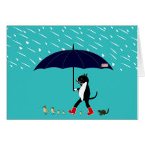 The Giant Umbrella Greeting Cards