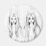 The Gift - Wood Elves Fridge Magnets