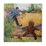 The Gingerbread Boy Escapes Ceramic Tiles