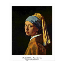 The Girl With A Pearl Earring By Johannes Vermeer posters