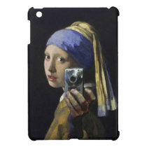 The girl with a pearl earring - camera self shot ipad mini cases