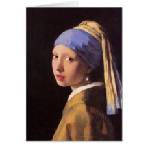 The girl with the pearl earring by Vermeer Cards