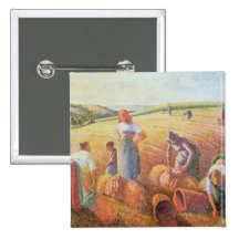 The Gleaners, 1889 Button