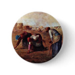 The Gleaners By Millet  (Best Quality) buttons