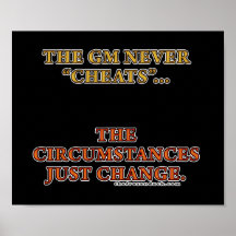 The GM Never Cheats Poster