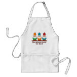 The Gnomes Made Me Do It aprons