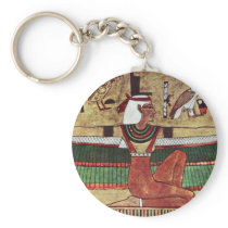 The Goddess Isis,  By Ägyptischer Maler Um 1360 Key Chain
