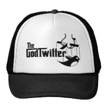 The GodTwitter T-Shirt, Black Hat