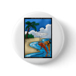 The Golfing Fish Funny Tees Cards & Other Gifts Pins