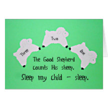 The Good Shepherd counts sheep... Greeting Card