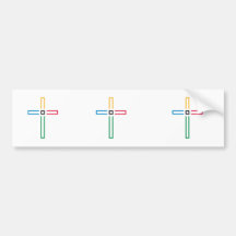 The Gospel Cross Bumper Stickers