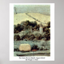 The Grain Harvest Month (August) Detail By Bruegel Print