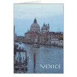 The Grand Canal at dusk Greeting Card