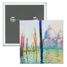 The Grand Canal in Venice Claude Monet Pinback Button