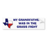 THE GRASS FIGHT BUMPER STICKER