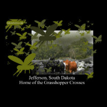 The Grasshopper Crosses Poster Cattle scene posters