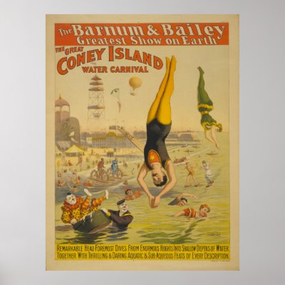The Great Coney Island Water Carnival Poster by ZephyrusBooks