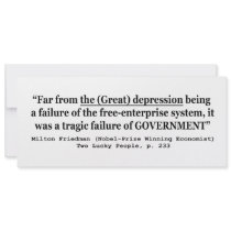 The Great Depression Was A Government Failure Personalized Invitations