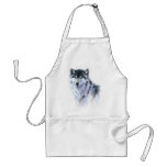 The great fierce wolf in all glory aprons