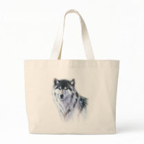 The great fierce wolf in all glory canvas bag