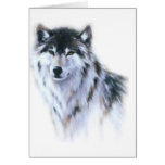 The great fierce wolf in all glory greeting card