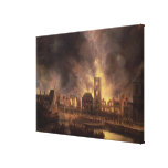 The Great Fire in the Old Town Hall, Amsterdam Gallery Wrapped Canvas