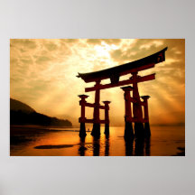 The Great Gateway at Miyajima Poster