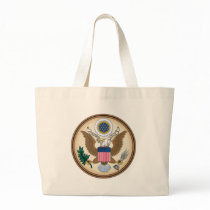 The Great Presidential Seal of the USA Canvas Bags