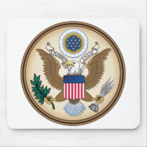 The Great Presidential Seal of the USA Mouse Pad
