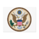 The Great Presidential Seal of the USA postcards