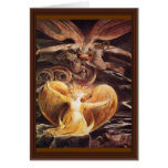 The Great Red Dragon And The Woman Clothed Greeting Card