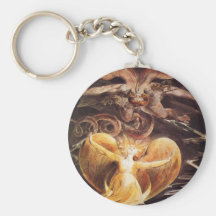 The Great Red Dragon And The Woman Clothed Keychains
