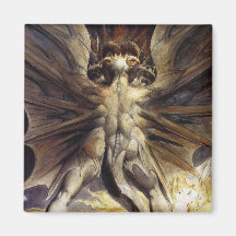 "The Great Red Dragon & the Woman Clothed in Sun" Fridge Magnets