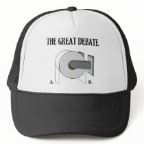 The Great Toilet Paper Bathroom Debate Hats