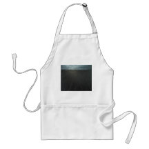 The Great Wall ( black minimalism painting ) Apron