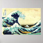 The Great Wave Bright Version High Resolution Art Posters