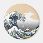 The Great Wave Off Katagawa Refrigerator Magnet