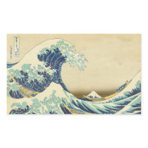 The Great Wave Off Shore of Kanagawa Rectangular Stickers
