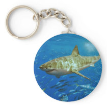 The Great White Shark Carcharodon Carcharias Keychains