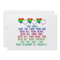 The Greatest Commandment Personalised Announcement