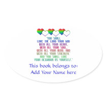 The Greatest Commandment Sticker