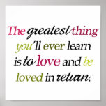 "The greatest thing..." Poster posters