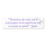 "The greatness of a nation... Bumper Sticker
