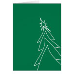 The Green Christmas Tree Card