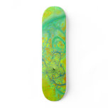 The Green Earth – Teal & Gold Tides skateboards