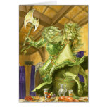The Green Knight borderless Greeting Cards